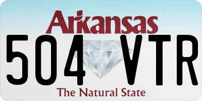 AR license plate 504VTR