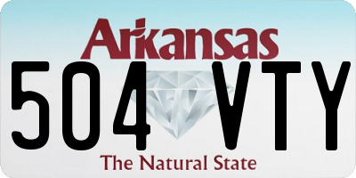 AR license plate 504VTY