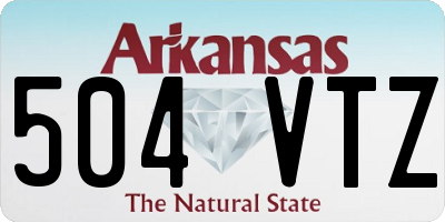 AR license plate 504VTZ