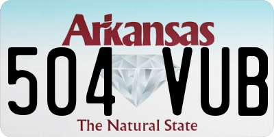 AR license plate 504VUB