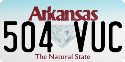 AR license plate 504VUC