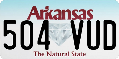 AR license plate 504VUD
