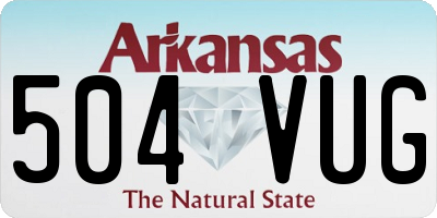 AR license plate 504VUG