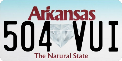 AR license plate 504VUI