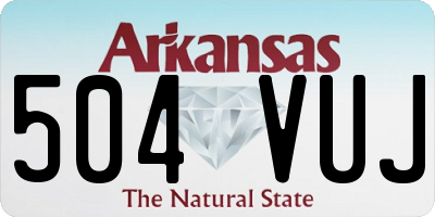 AR license plate 504VUJ