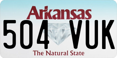 AR license plate 504VUK