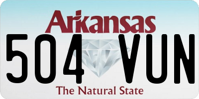 AR license plate 504VUN