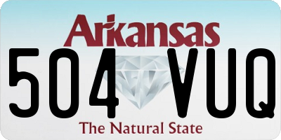 AR license plate 504VUQ