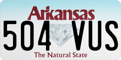 AR license plate 504VUS