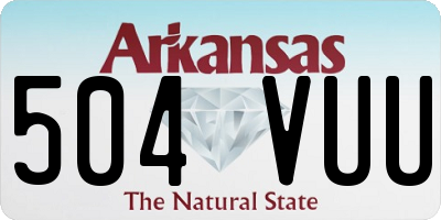 AR license plate 504VUU