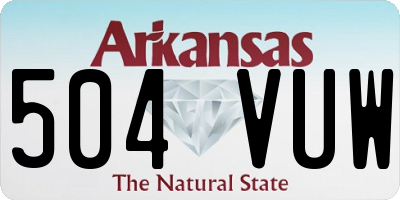 AR license plate 504VUW
