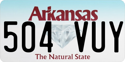 AR license plate 504VUY