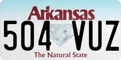 AR license plate 504VUZ