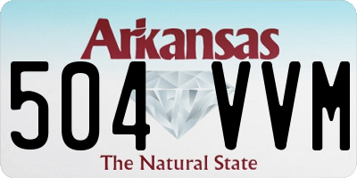 AR license plate 504VVM