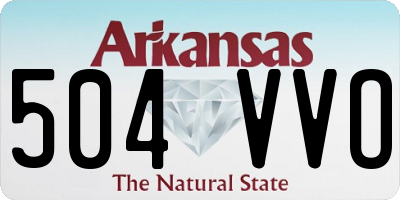 AR license plate 504VVO