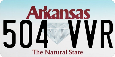 AR license plate 504VVR