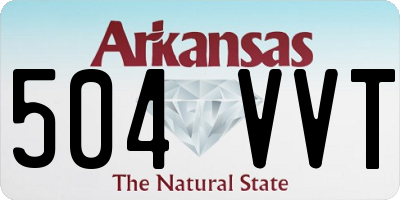 AR license plate 504VVT