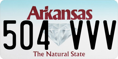 AR license plate 504VVV