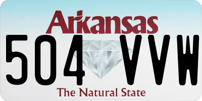 AR license plate 504VVW