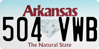 AR license plate 504VWB