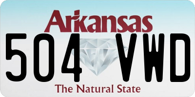 AR license plate 504VWD
