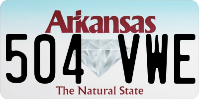 AR license plate 504VWE