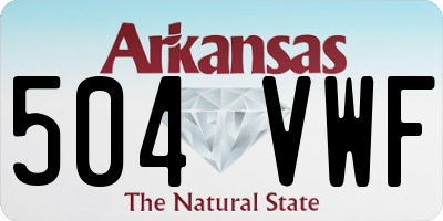 AR license plate 504VWF