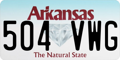 AR license plate 504VWG