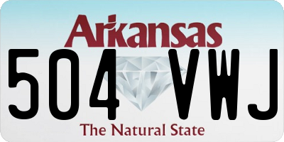 AR license plate 504VWJ