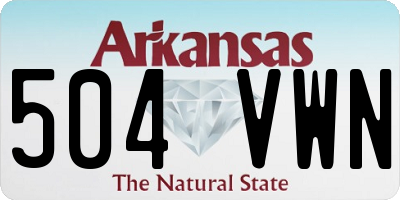 AR license plate 504VWN