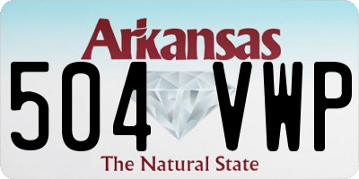 AR license plate 504VWP