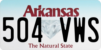 AR license plate 504VWS