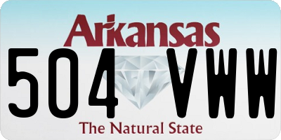 AR license plate 504VWW