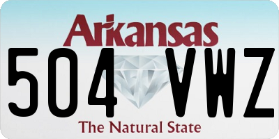 AR license plate 504VWZ