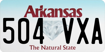 AR license plate 504VXA