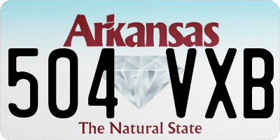 AR license plate 504VXB