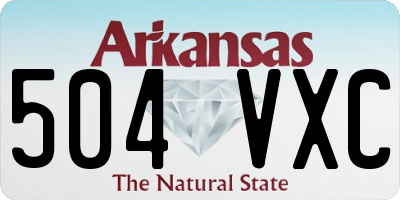 AR license plate 504VXC