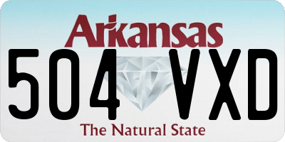 AR license plate 504VXD