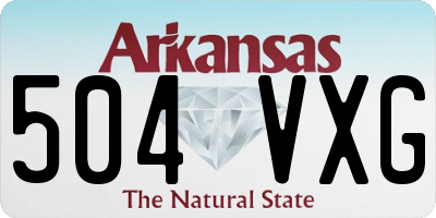 AR license plate 504VXG