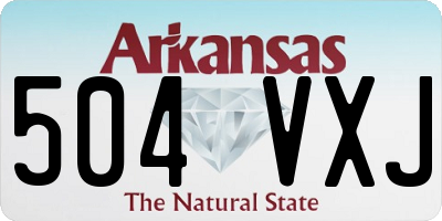 AR license plate 504VXJ