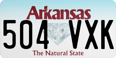 AR license plate 504VXK