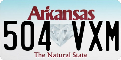 AR license plate 504VXM