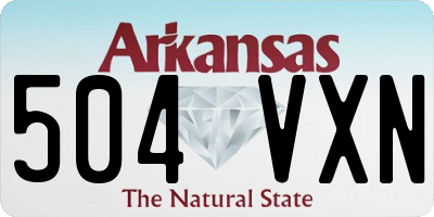 AR license plate 504VXN