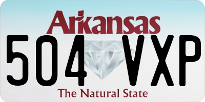 AR license plate 504VXP