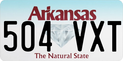 AR license plate 504VXT