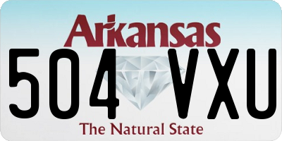 AR license plate 504VXU