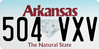 AR license plate 504VXV