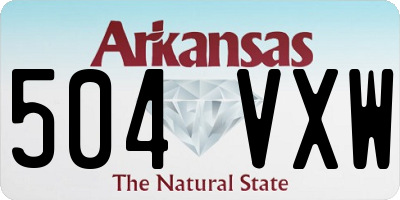 AR license plate 504VXW