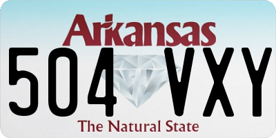 AR license plate 504VXY