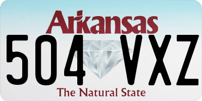 AR license plate 504VXZ